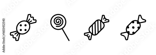 Candy icon logo design. candy sign and symbol.