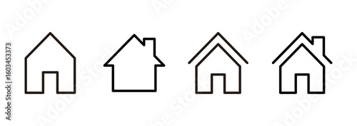 House icon logo design. Home sign and symbol