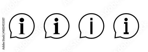 Information sign icon logo design. about us sign and symbol. question mark icon
