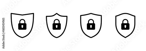 Security icon logo design. protection icon. privacy. vpn