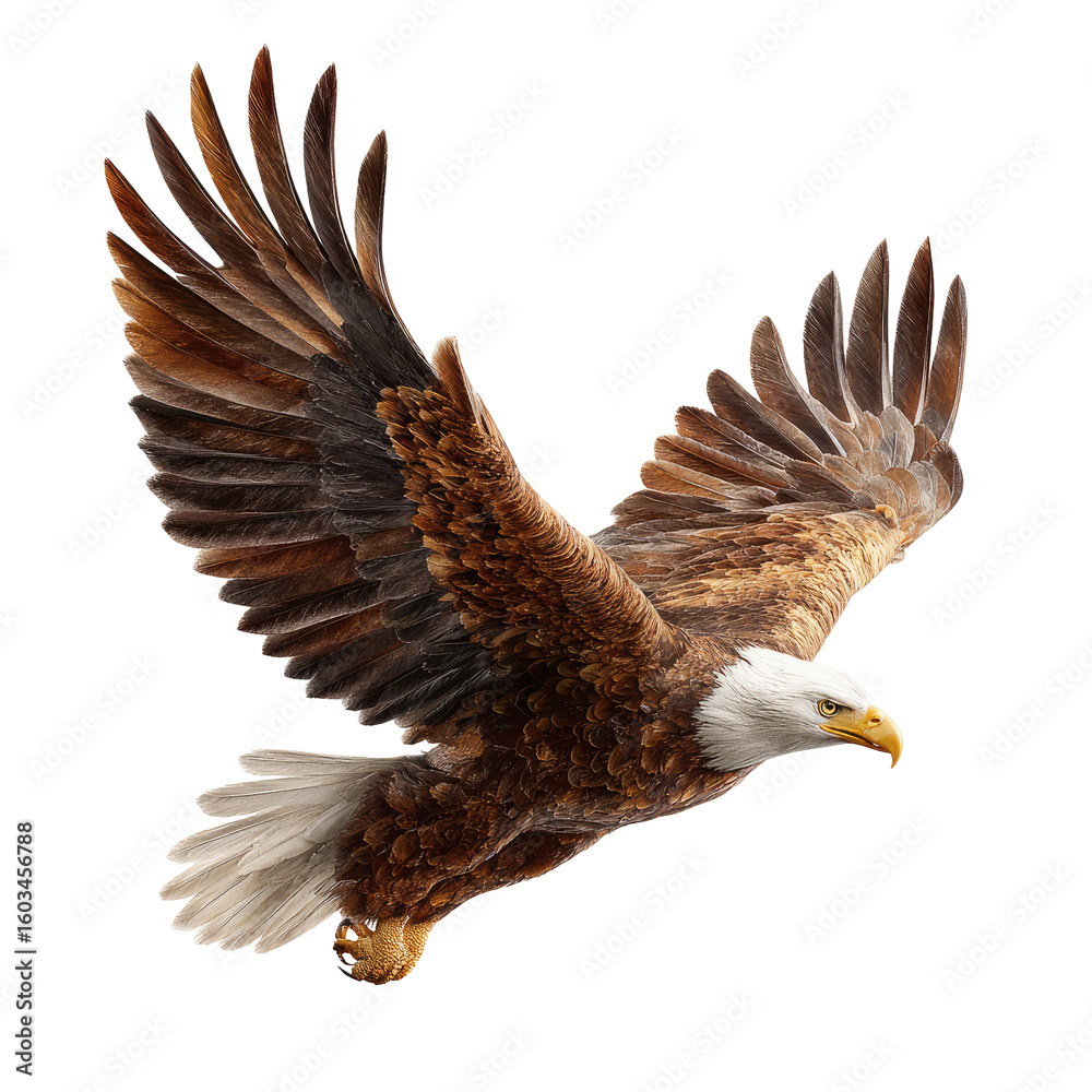 Fototapeta premium Majestic eagle in flight