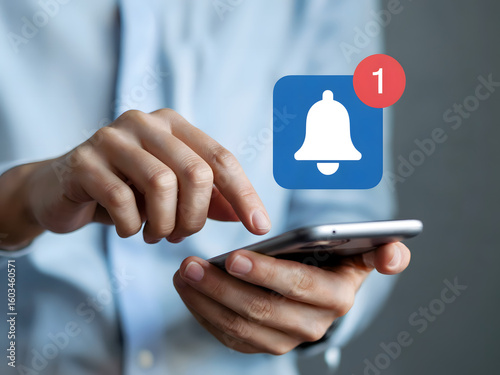 Stay updated with mobile notifications while managing your digital life using your smartphone for alerts and reminders to stay connected and informed