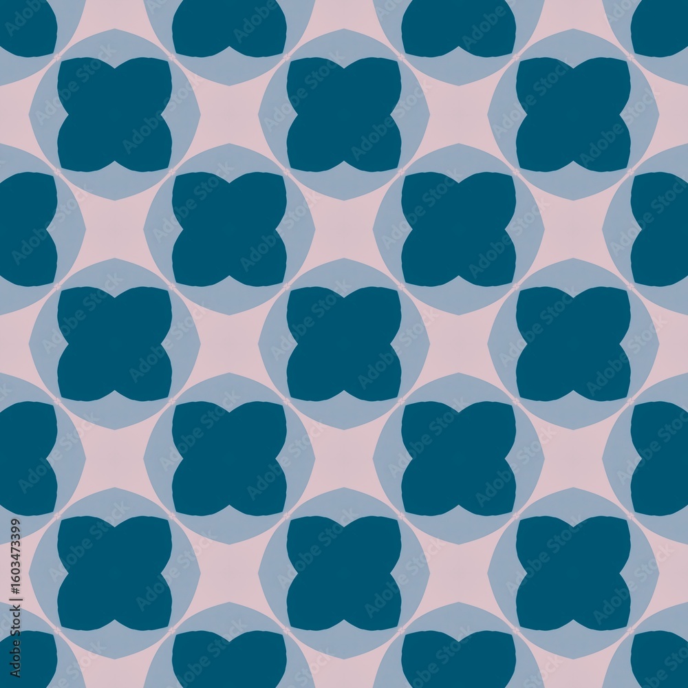 Fototapeta premium Seamless vintage floral and geometric patterns for elegant wallpaper design