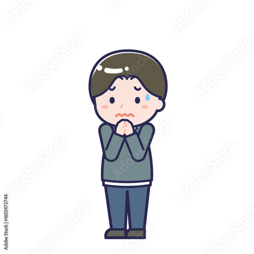 私服の大人／ななめ／男性 23