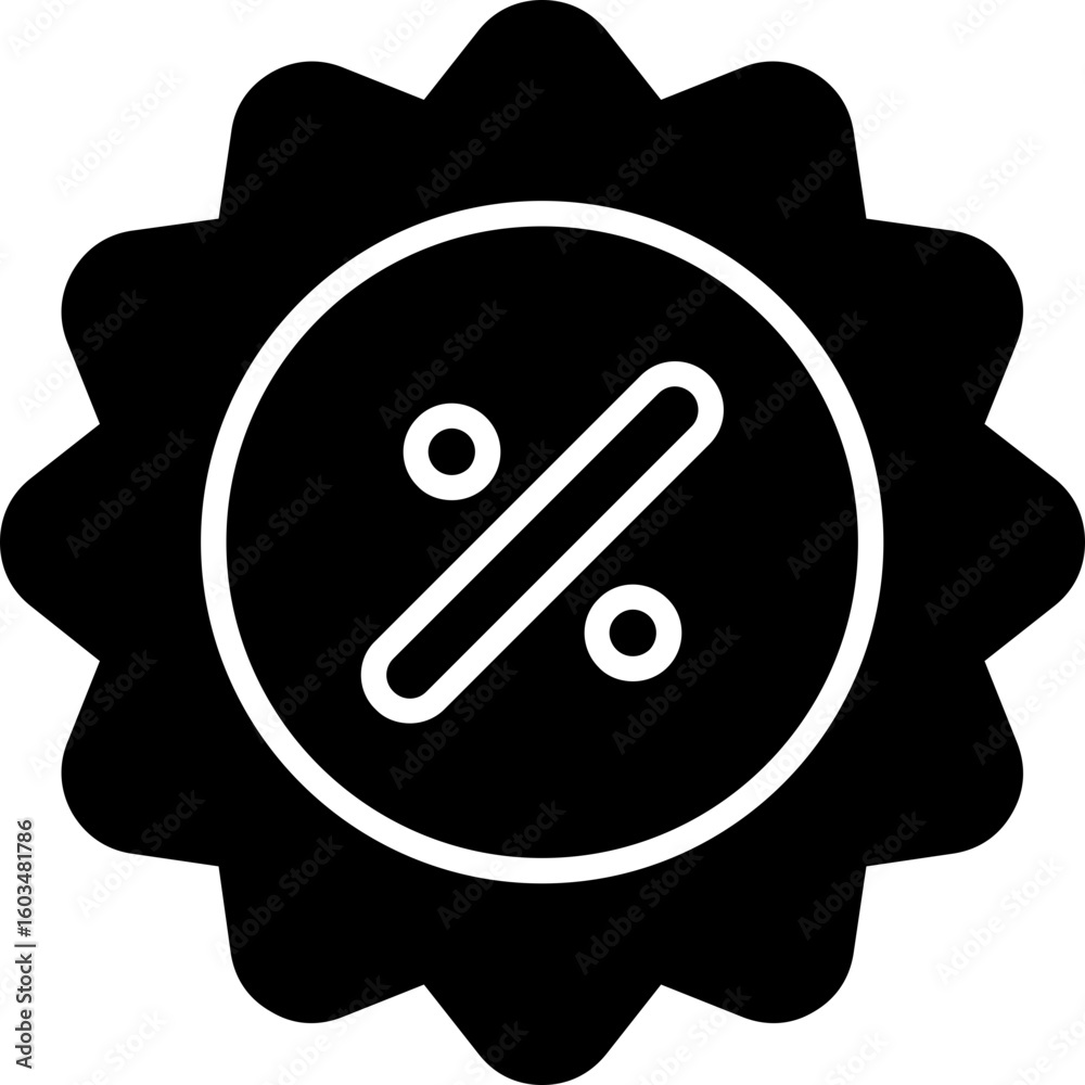 Obraz premium Percentage Icon