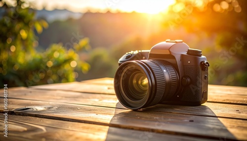 Camera captures the golden hour light