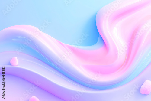 Pastel wave background with smooth layered texture abstract