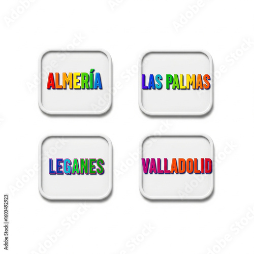 vector set of stickers