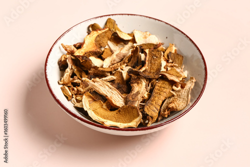 Dried porcini mushrooms in ...