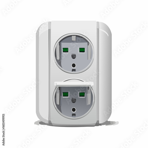 Wall plug adapter – Multi-port wall adapter with USB and AC sockets.
