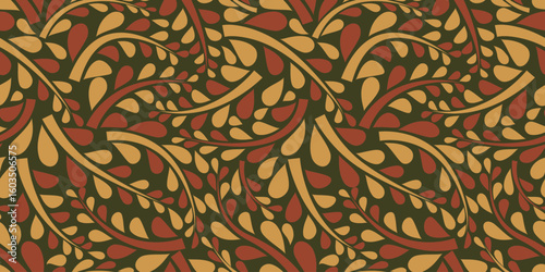 Stylish organic background. Seamless pattern.Vector. スタイリッシュ有機的パターン