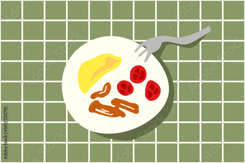 Hand Drawn Breakfast Vector Illustration