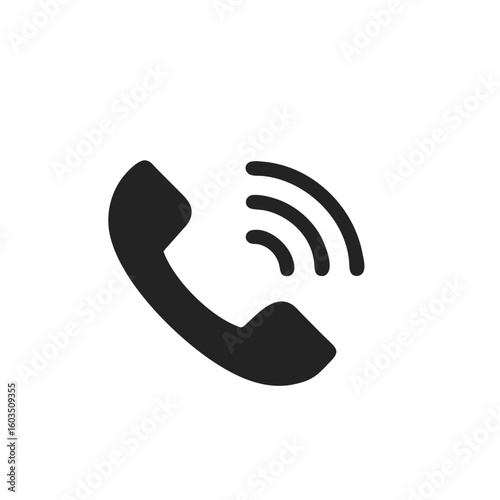 Phone call icon communication symbol.