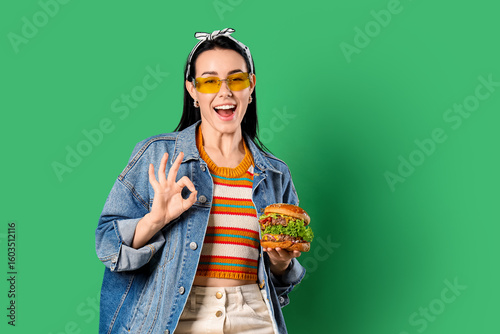 Beautiful young woman with ...