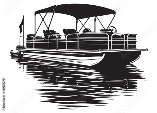 Floating Fun: A Pontoon Boat Adventure on Calm Waters