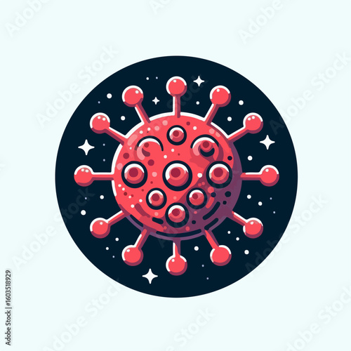 virus icon vector illustration