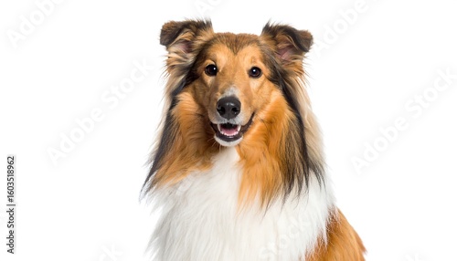 Close-up portrait of a happy dog