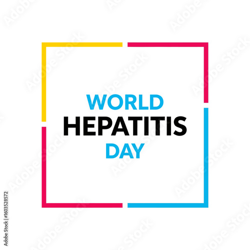 World Hepatitis Day graphic design for awareness campaign