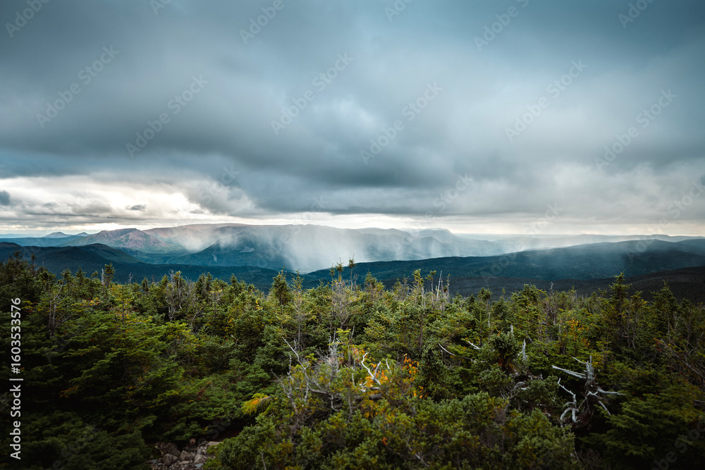 Fototapeta premium storm clouds over the mountains