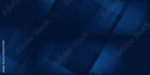 Modern dark navy blue silver abstract pattern background. Geometric shape. Line triangle vector