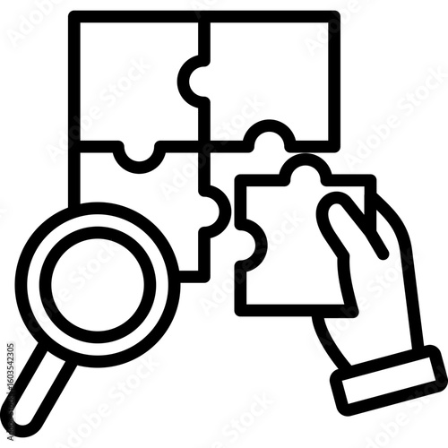 Skill Gap Analysis line icon