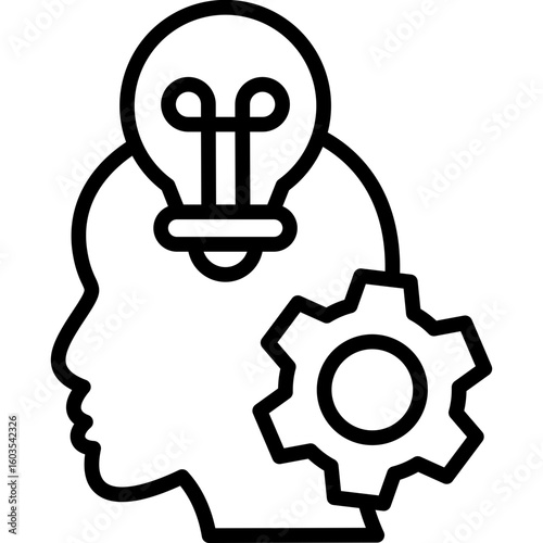 Competency Mapping line icon
