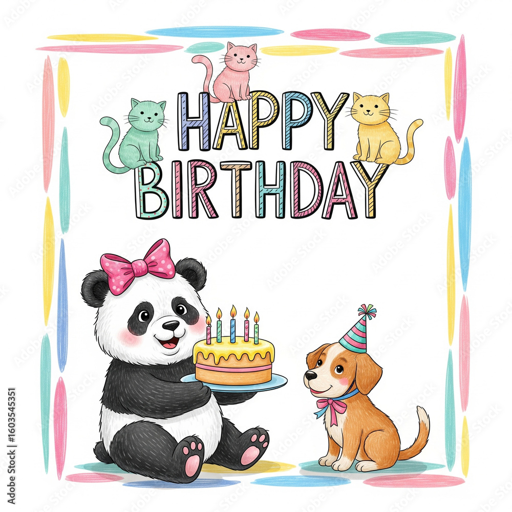 Fototapeta premium Happy birthday