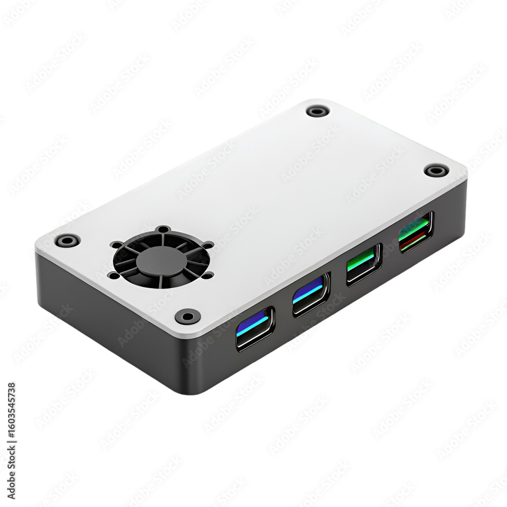 Fototapeta premium hard disk drive isolated on white