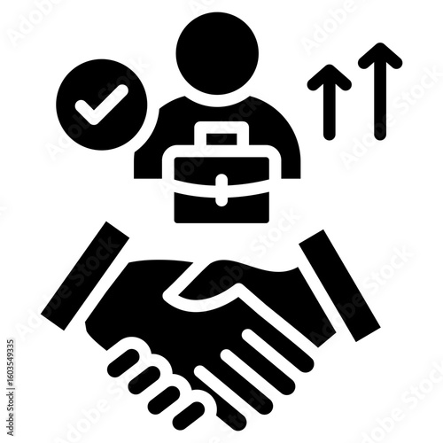 Succession Communication glyph icon