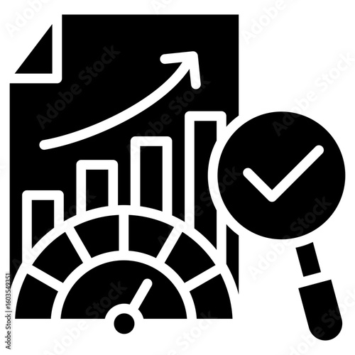 Performance Evaluation glyph icon