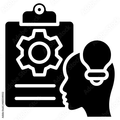 Skill Assessment glyph icon