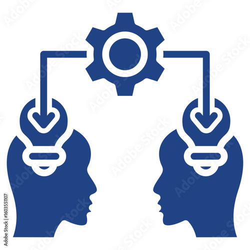 Knowledge Transfer glyph color icon