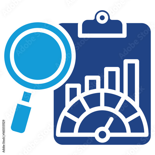 Performance Metrics glyph color icon