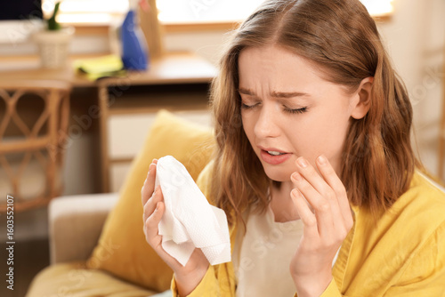 Young woman suffering from ...