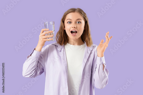 Surprised young woman with ...