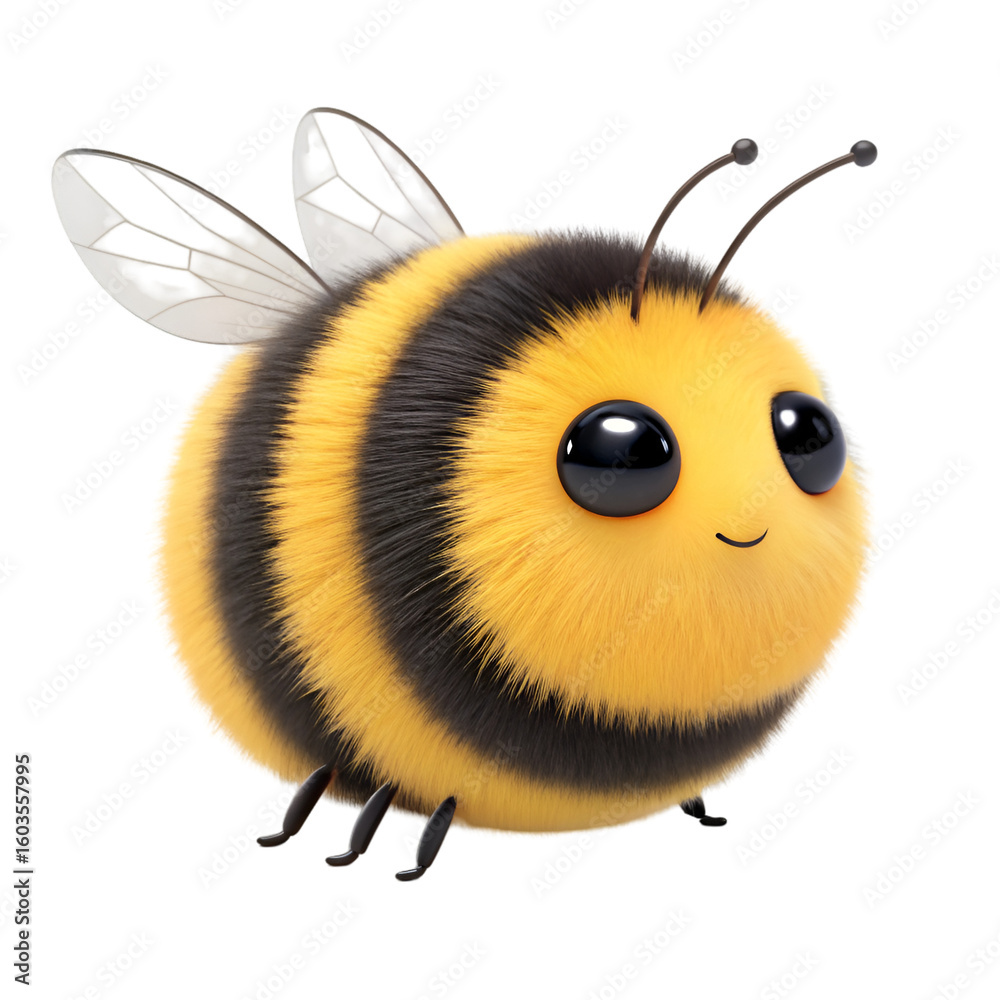 Obraz premium bee on white background