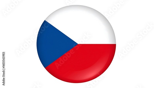 Free Download Circular Czech Republic flag - GFXLoad