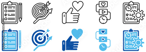 Construction and Building Solid Icons Set - Tools, Safety, and Engineering Concepts 