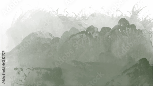 Green watercolor background with copyspace for your design. vector.