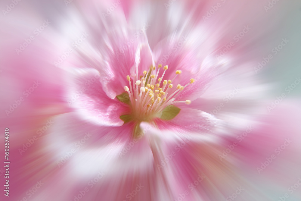 Obraz premium Dream Abstract Blurry Holographic Flower Posters,summer blossom flower iridescent background