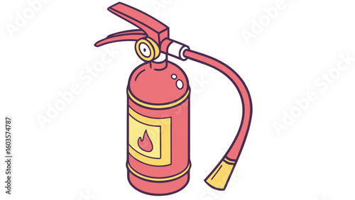 Fire extinguisher safety equipment for emergency response and fire prevention in homes and business protection