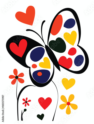 Creative Butterfly Art – Bold Surreal Freeform Design