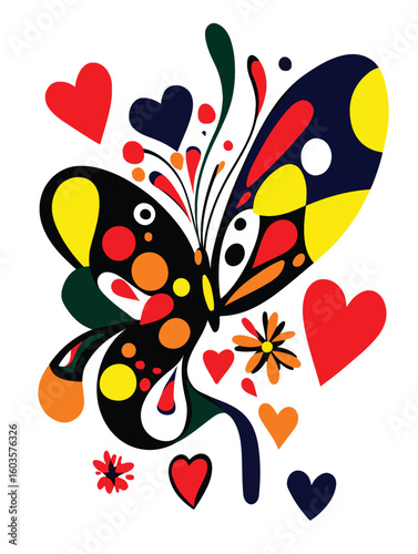 Creative Butterfly Art – Bold Surreal Freeform Design