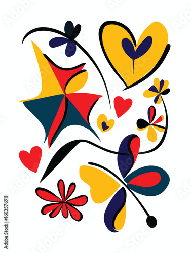 Creative Celestial Nature – Bold and Playful Composition