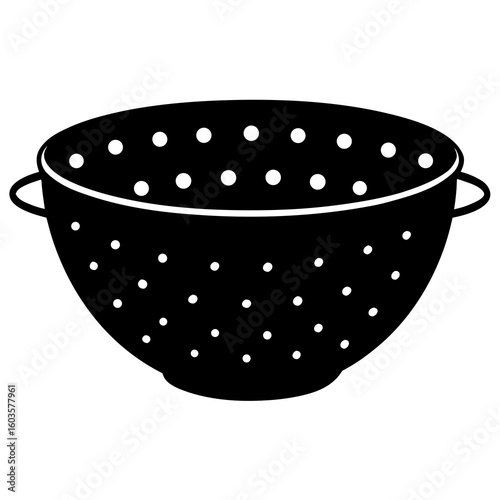 red bowl isolated on black