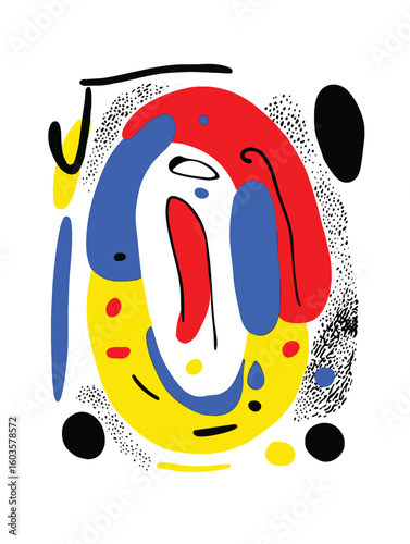 Decorative O Typography – Childlike Alphabet Style