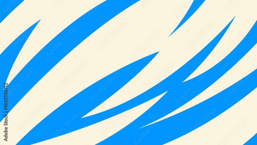 Fototapeta premium Modern flat blue and white stripe background for sport theme