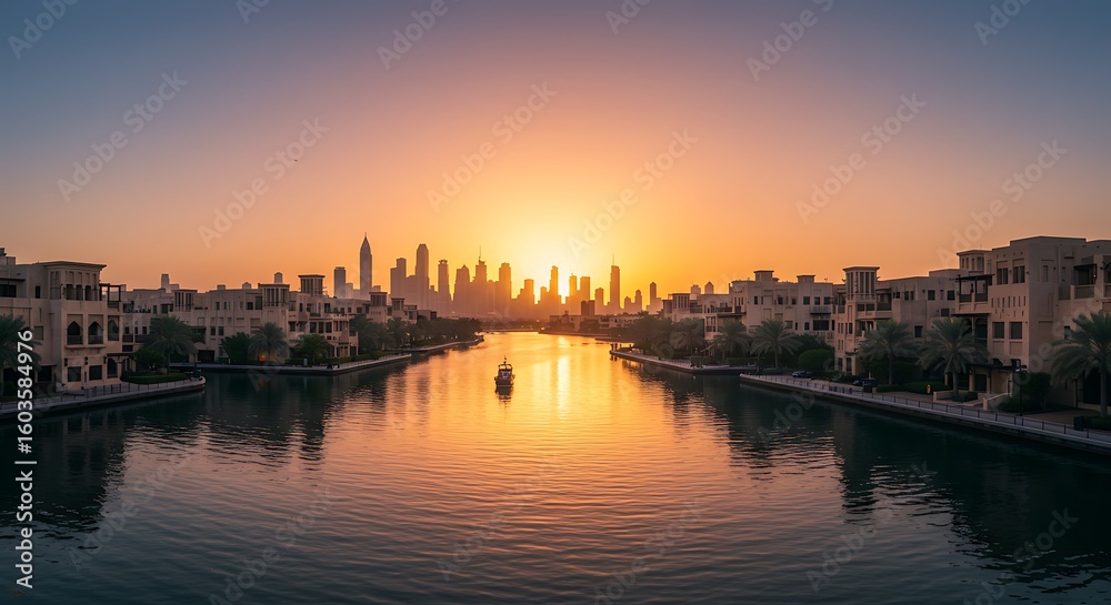 Fototapeta premium Capturing the essence of Antique wooden door with architectural arch in an ancient sandstone house in Bur Dubai near Creek area