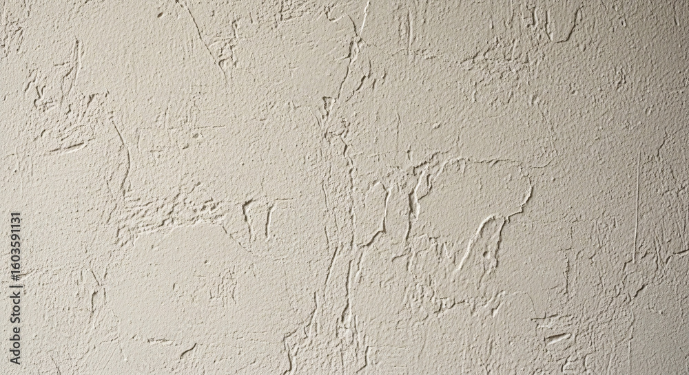 Fototapeta premium Textured Beige Wall with Irregular Surface and Subtle Cracks.
