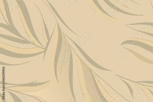 Abstract Palm Fronds Pattern tropical leaves